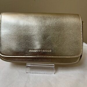 Chantecaille Metallic Gold Clutch Bag NWOT